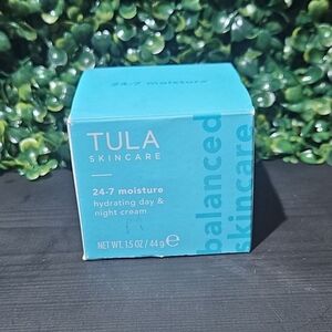 TULA skincare: 24-7 moisturize hydrating day & night cream 1.5oz.